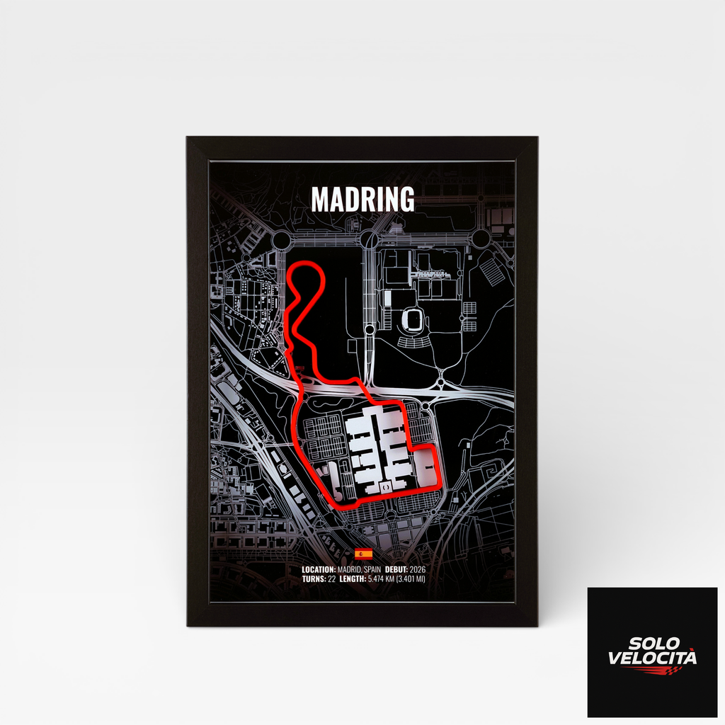 Madrid Street Circuit – 3D Pist Haritası Çerçeve