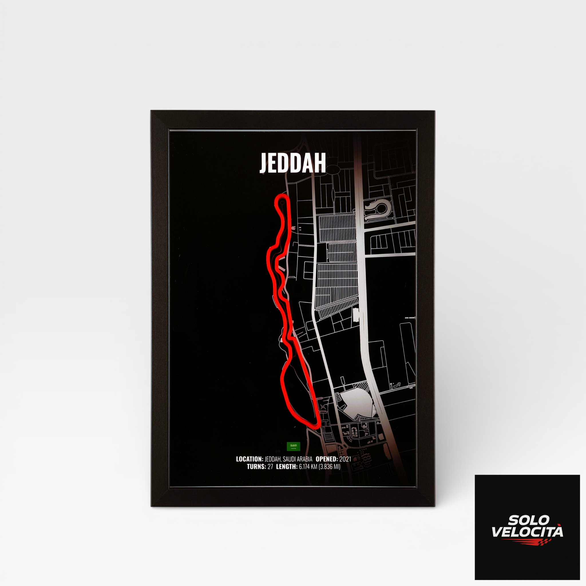 Jeddah Corniche Circuit – 3D Pist Haritası Çerçeve
