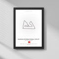Bahreyn GP – Bahreyn Uluslararası Pisti Formula 1 Poster Tablo