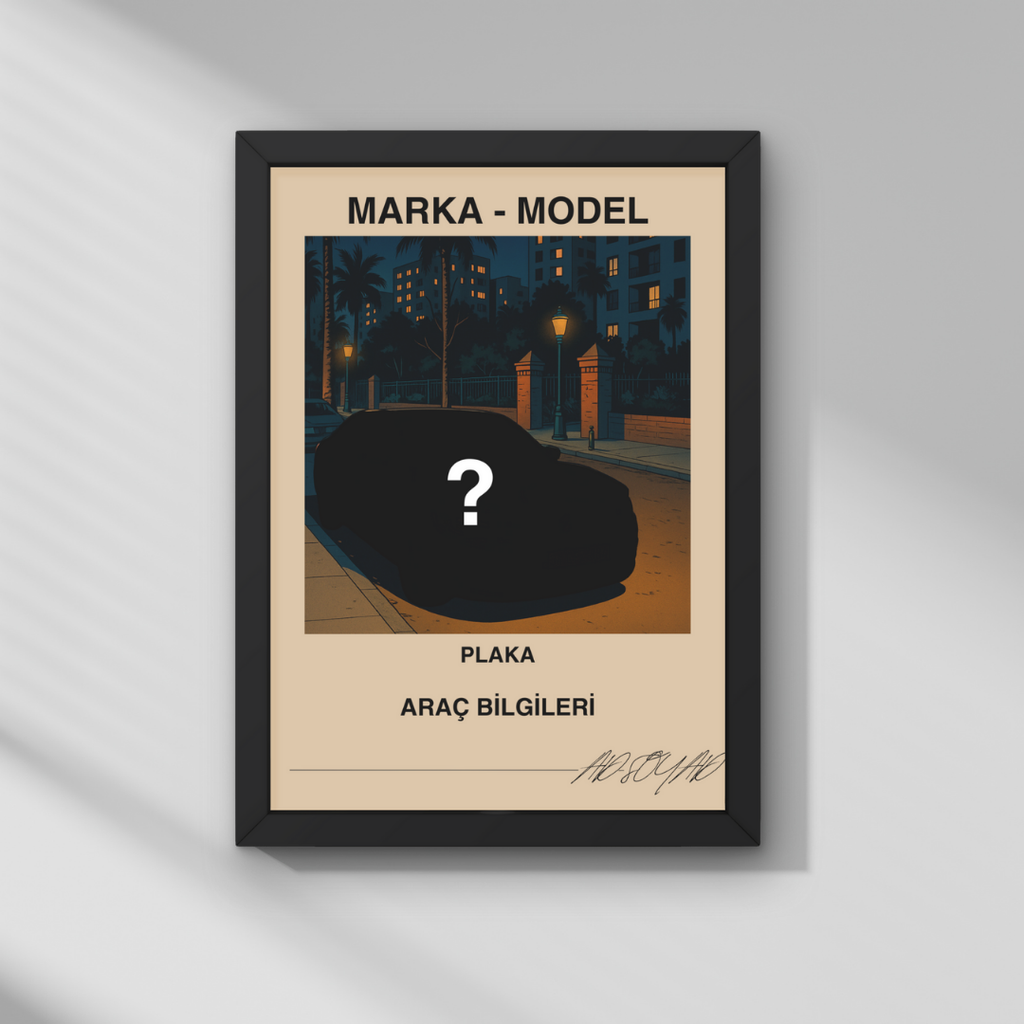 Kişiye Özel Araba Tablosu