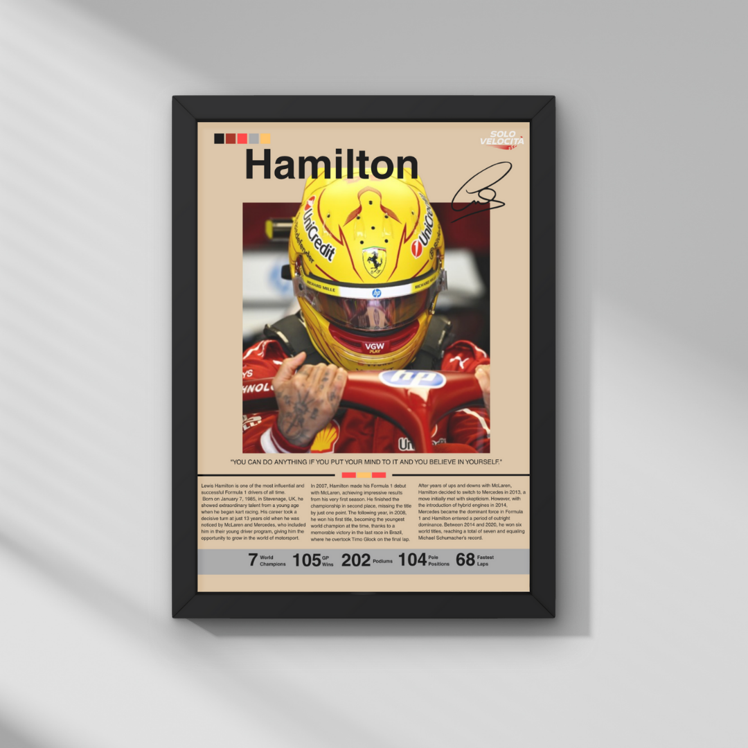 Lewis Hamilton Poster