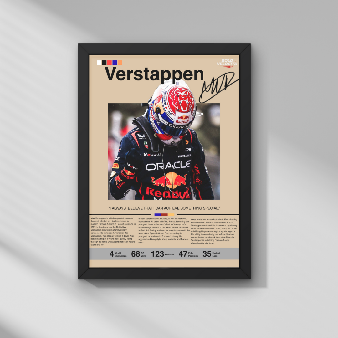 Max Verstappen Poster