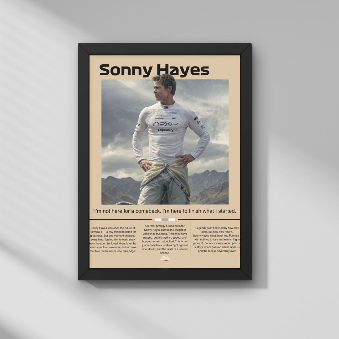 Sonny Hayes (F1 Filmi) Poster