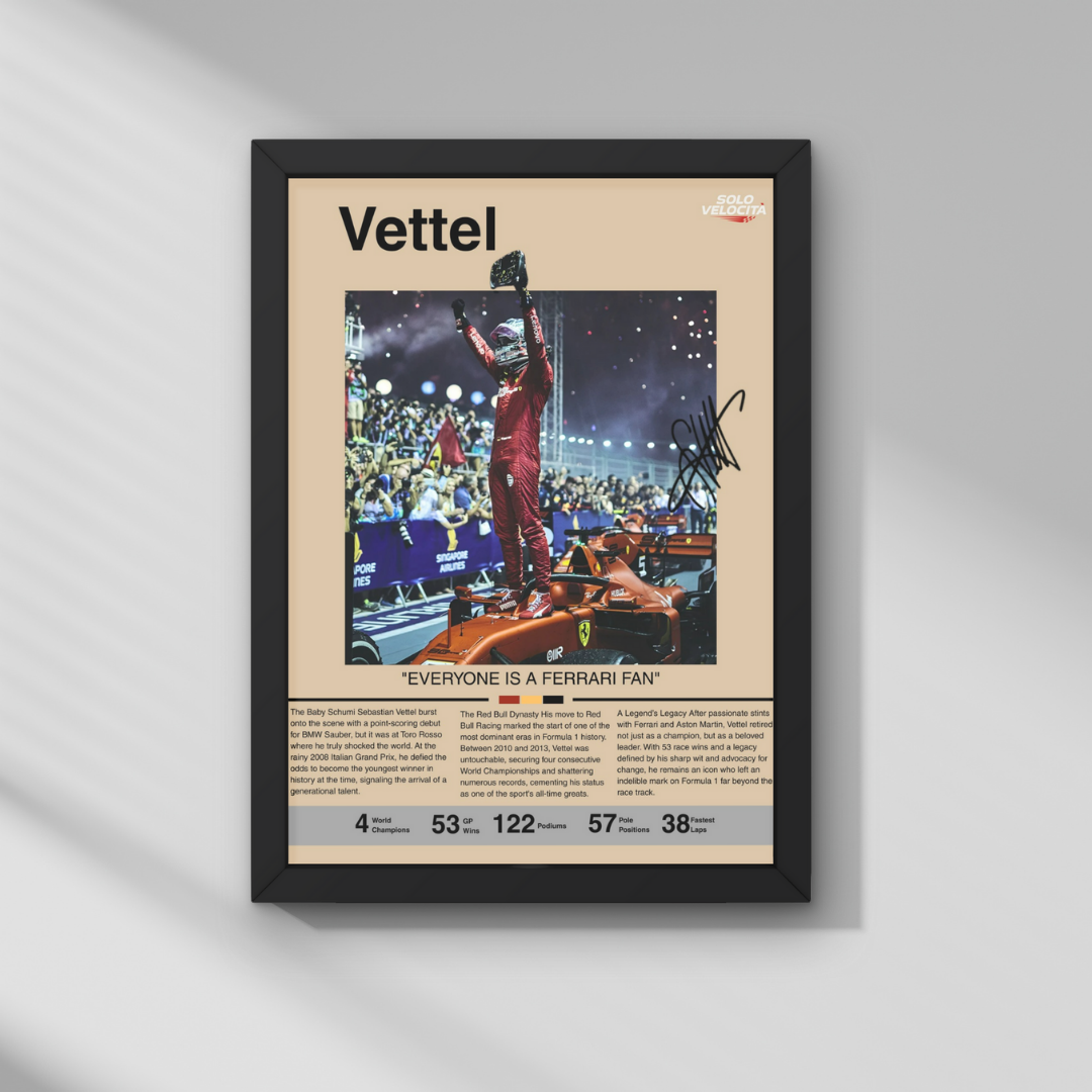 Sebastian Vettel Tablo