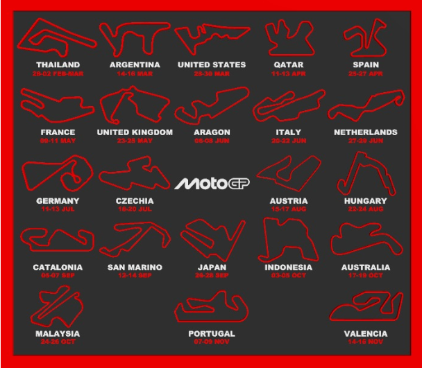 MotoGP 2026 3D Takvim